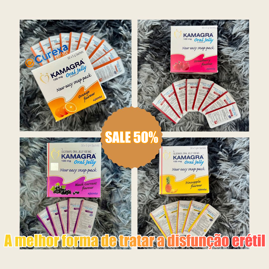Kamagra Gel Oral 3 Pacote, Total 100mg x 150 Sachês
